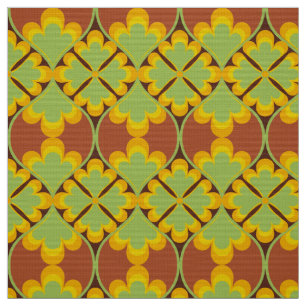 retro mod 60s 70s bloemenpatroon stof