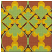 retro mod 60s 70s bloemenpatroon stof (Close Up)