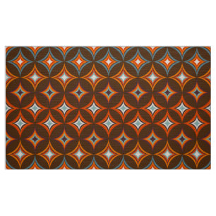 retro mod 60s 70s bloemenpatroon stof