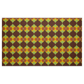 retro mod 60s 70s bloemenpatroon stof (Fat Quarter)