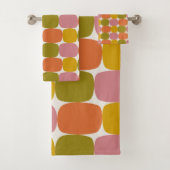 Retro mod 60s 70s handdoekset bad handdoek (Insitu)