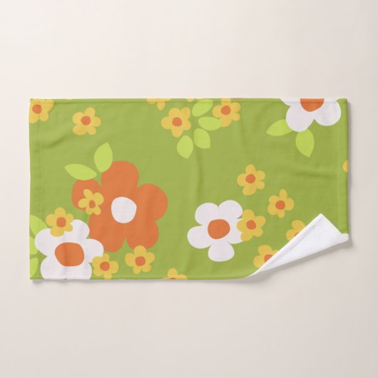 Retro mod 60s 70s handdoekset bad handdoek (Handdoek)