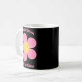Retro Mod 70s Ckleball Bloem D Koffiemok (Voorkant links)