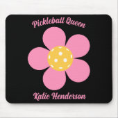 Retro Mod 70s Ckleball Flower D  Muismat (Voorkant)