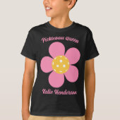 Retro Mod 70s Ckleball Flower D  T-shirt (Voorkant)