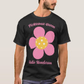 Retro Mod 70s Ckleball Flower D  T-shirt (Voorkant)