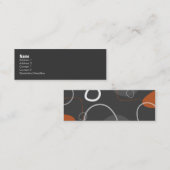 Retro-Mod Abstracte profielkaart Mini Visitekaartje (Voorkant / Achterkant)