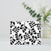 Retro MOD Black en White Pattern Briefkaart (Staand voorkant)