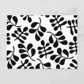 Retro MOD Black en White Pattern Briefkaart (Voorkant)