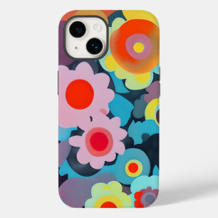 Retro mod bloemen  Case-Mate iPhone 14 hoesje