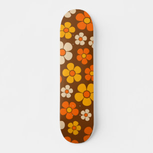 Retro Mod bloemmotief in jaren 60-stijl Persoonlijk Skateboard