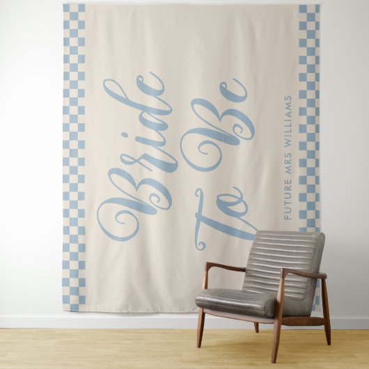 Retro Mod Bride wordt Vrijgezellenfeest Achtergron Wandkleed (In situ)