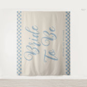 Retro Mod Bride wordt Vrijgezellenfeest Achtergron Wandkleed (Voorkant)