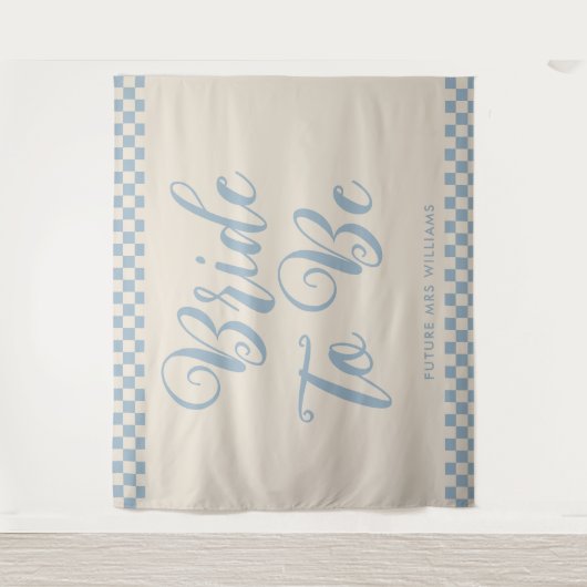 Retro Mod Bride wordt Vrijgezellenfeest Achtergron Wandkleed (Voorkant)