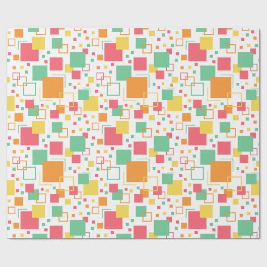 Retro Mod Citrus Cadeaupapier (Vlak)