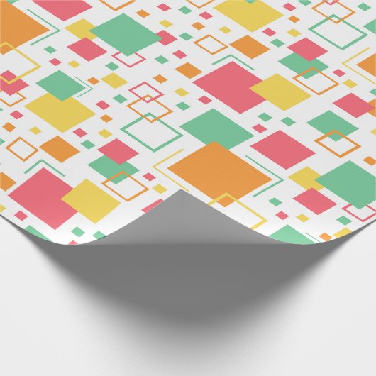 Retro Mod Citrus Cadeaupapier (Hoek)