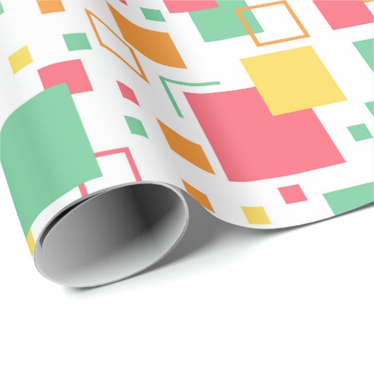 Retro Mod Citrus Cadeaupapier (Rol Hoek)
