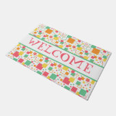 Retro Mod Citrus Deurmat (Schuin)