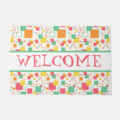 Retro Mod Citrus Deurmat (Voorkant)