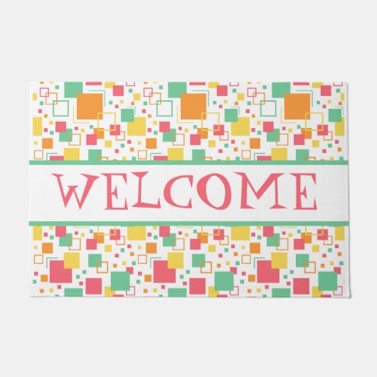 Retro Mod Citrus Deurmat (Voorkant)