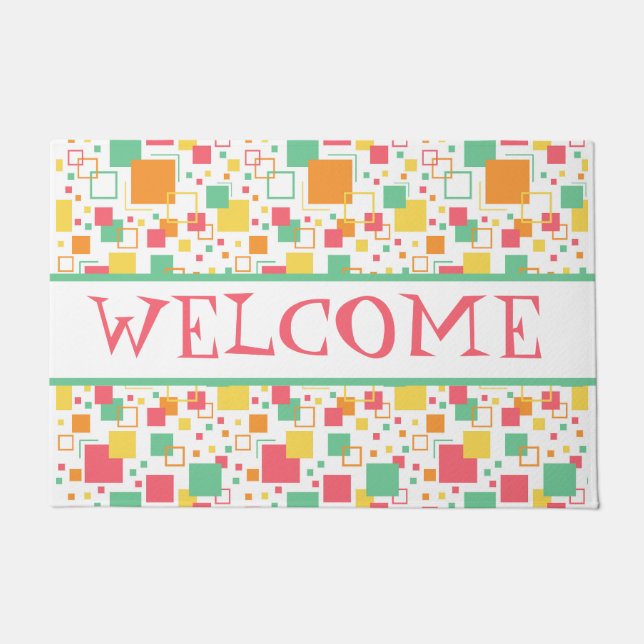 Retro Mod Citrus Deurmat (Voorkant)