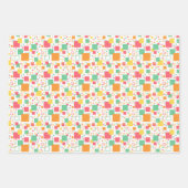 Retro Mod Citrus Inpakpapier Vel (Voorkant)