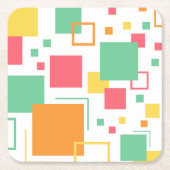 Retro Mod Citrus Kartonnen Onderzetters (Voorkant)