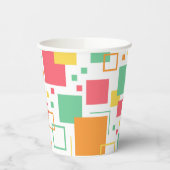 Retro Mod Citrus Papieren Bekers (Links)