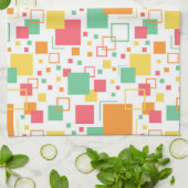 Retro Mod Citrus Theedoek (Gevouwen)