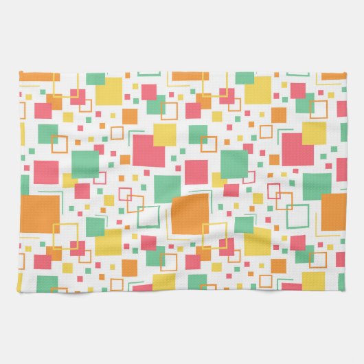 Retro Mod Citrus Theedoek (Horizontaal)