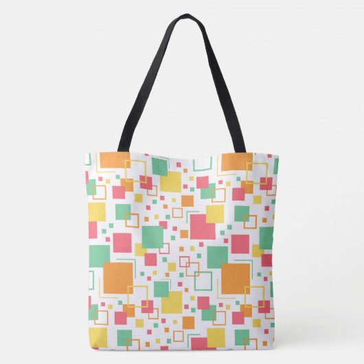 Retro Mod Citrus Tote Bag (Achterkant)