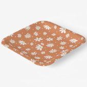 Retro Mod Daisy Groovy Hippie 60s 70s verbrand Sin Papieren Bordje (Gebogen)