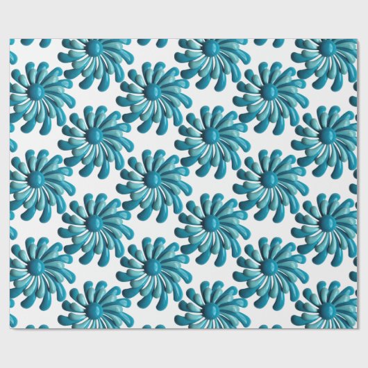 Retro MOD Flowers - Floral Spring Garden Cadeaupapier (Vlak)