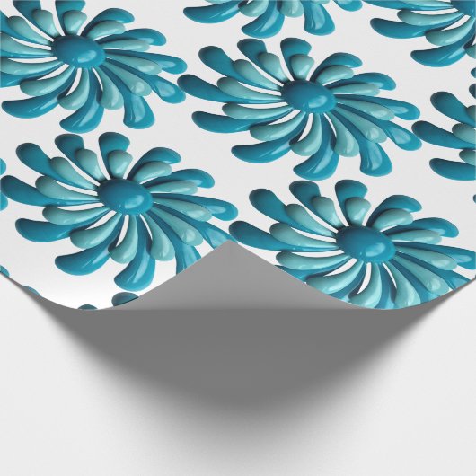Retro MOD Flowers - Floral Spring Garden Cadeaupapier (Hoek)