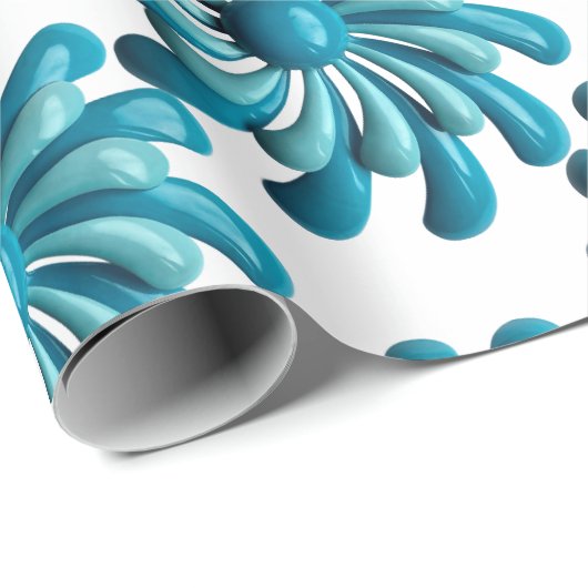 Retro MOD Flowers - Floral Spring Garden Cadeaupapier (Rol Hoek)