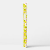 Retro Mod Flowers Yellow & White Monogram Case-Mate iPhone Case (Achterkant / Rechts)