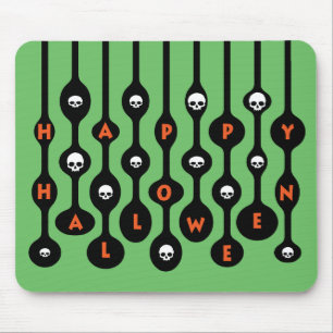 Retro Mod Gelukkig Halloween Muismat