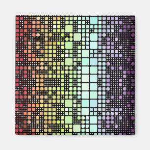 Retro Mod Geometric Groovy Funky Neurogender Pride Magneet