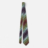 Retro Mod Geometric Groovy Funky Neurogender Pride Stropdas (Achterkant)