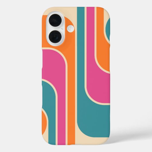 Retro Mod Geometrisch Ontwerp Case-Mate iPhone Case (Achterkant)