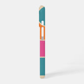 Retro Mod Geometrisch Ontwerp iPhone 16 Hoesje (Linkerkant)
