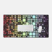 Retro Mod Geometrische Groovy Funky Neurogender Pr Bureaumat (Keyboard & Muis)
