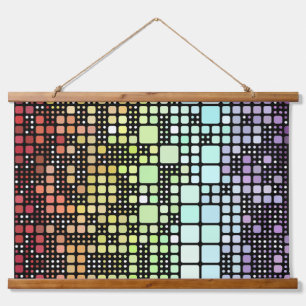 Retro Mod Geometrische Groovy Funky Neurogender Pr Hangend Wandkleed