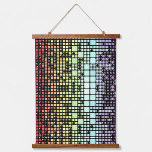 Retro Mod Geometrische Groovy Funky Neurogender Pr Hangend Wandkleed