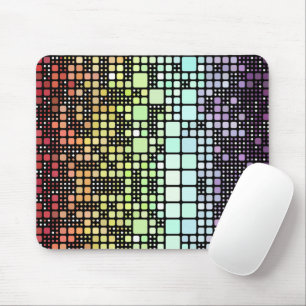 Retro Mod Geometrische Groovy Funky Neurogender Pr Muismat
