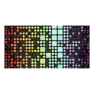 Retro Mod Geometrische Groovy Funky Neurogender Pr Perfect Poster