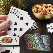 Retro Mod Geometrische Groovy Funky Neurogender Pr Pokerkaarten (Insitu)