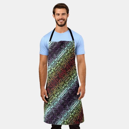 Retro Mod Geometrische Groovy Funky Neurogender Pr Schort (Gedragen)