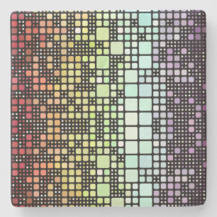 Retro Mod Geometrische Groovy Funky Neurogender Pr Stenen Onderzetter
