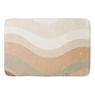 Retro Mod Golven Aards Neutraal Design Badmat